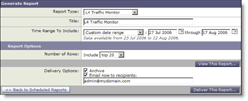 Ad-hoc reports allow you to instantly access historical reporting data on your appliance.